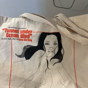 Lana Del Rey - Did you know that there’s a tunnel under ocean blvd canvas tote
